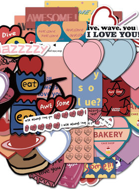 韩国欧阳娜娜同款mazzzzy手账贴纸ins风可爱少女心手机壳装饰贴画