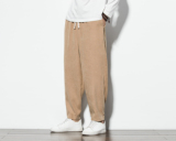 2024春秋新款风阔腿裤灯芯绒哈伦裤大码宽松休闲裤FK26P45，男装休闲裤，星座203-3