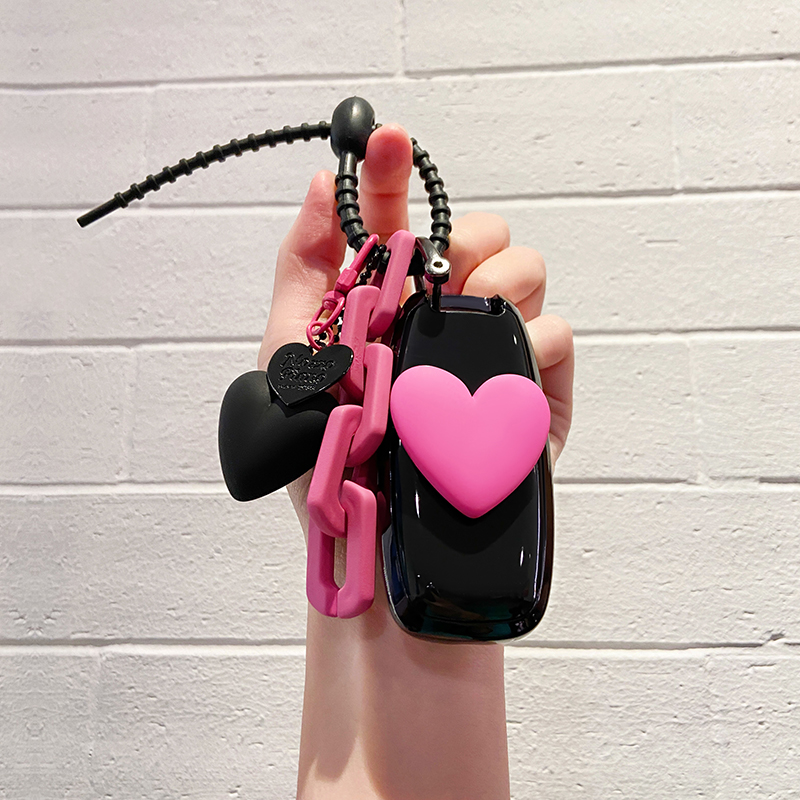 NPC日产芭比粉配色网红车钥匙套