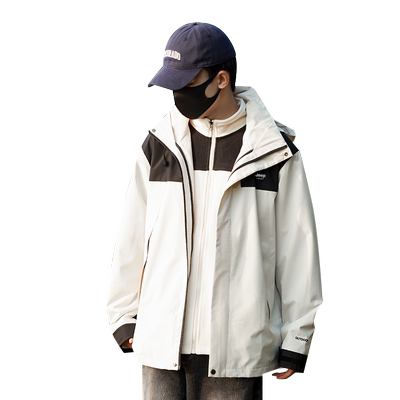 吉普冲锋衣外套男士春秋季