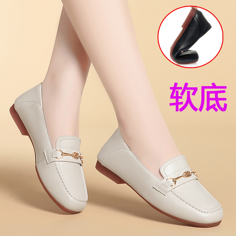 真皮英伦风乐福小皮鞋软底休闲鞋