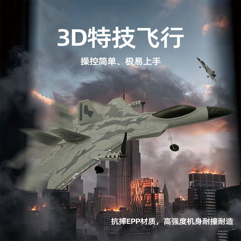 松果林专业四通SG-F22迷彩特技遥控飞机模型固定翼战斗机航模模型