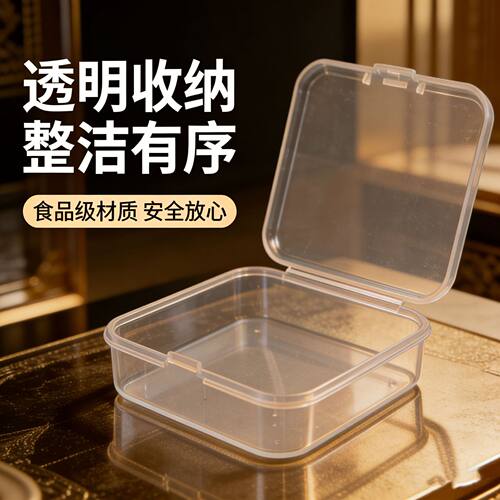 拼豆正方形透明收纳盒积木颗粒