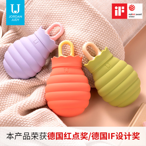 可爱硅胶暖肚子防爆热水袋