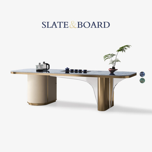 天然奢石茶桌高级感别墅茶室会客