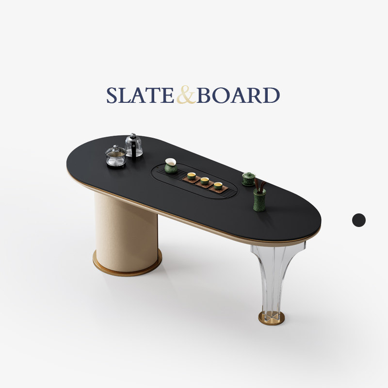 Mobeier 亚克力岩板茶桌椅组合轻奢高级感阳台书桌茶桌一体泡茶台,住宅家具,茶几,淘宝优惠券,粉丝福利购,淘宝优惠卷