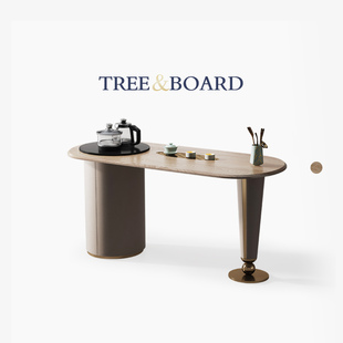 白蜡木茶台轻奢现代高级感2024新款 Mobeier 高端阳台实木茶桌