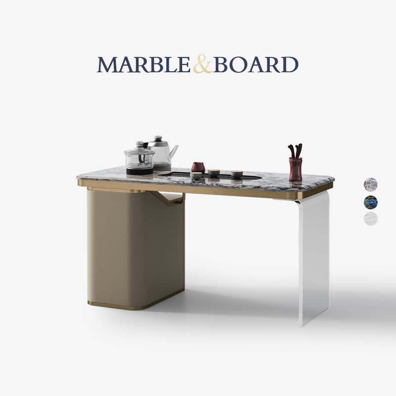天然奢石茶桌大理石高端轻奢茶台