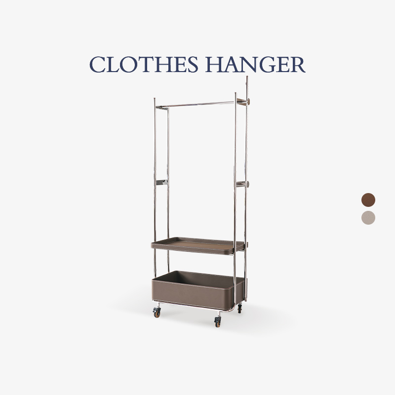 意式极简可移动衣帽架卧室挂衣架