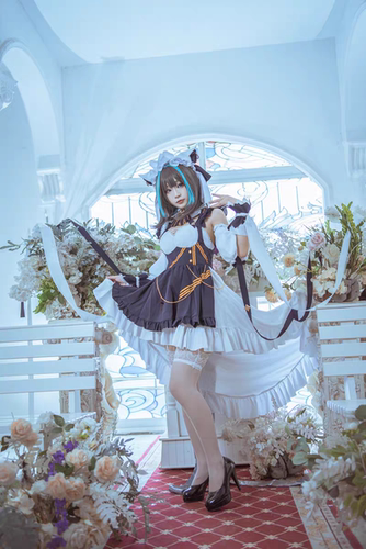 cos服碧蓝航线柴郡重巡洋舰 cosplay服装套装柴郡猫猫女仆原版