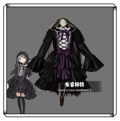 魔法少女小圆COS服晓美焰堂吉诃德联动小洋裙cosplay服装动漫服饰