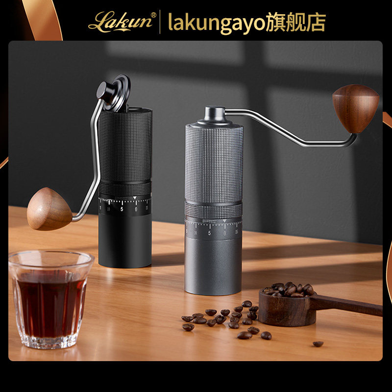 手摇外调不锈钢便携咖啡磨豆机图片