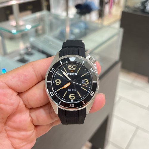 citizen光动能运动防水硅胶表带