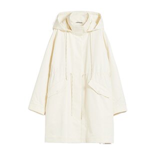 露露酱NN 风衣派克宽松外套 「春日序曲」舒适棉质收腰连帽中长款