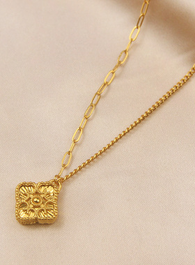 新中式四合如意吊坠项链