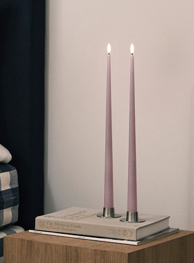 Ester&Erik | LED电子蜡烛丹麦进口3D仿真枝形长摇摆件石蜡涂层