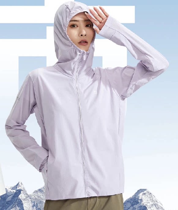 梵贝希女士防晒速冰衣服连帽外套