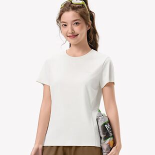 好彩短袖T恤衫女2026夏季新款冰凉感速干圆领运动防晒套头半袖680