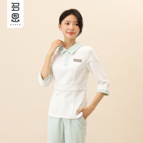 美容院工作服女护士服分体套装