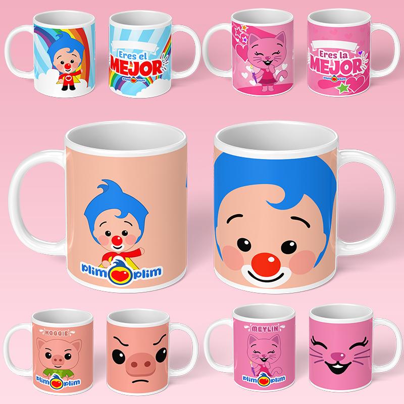 小丑魔术师周边水杯儿童喝水杯子陶瓷杯Plim Plim马克杯MUG