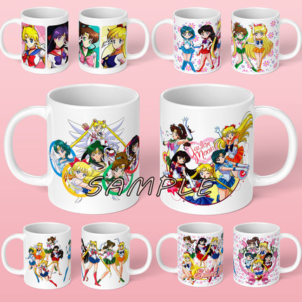 美少女战士水杯Sailor Moon周边马克杯MUG月野外兔陶瓷杯子礼物杯