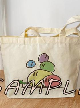 CLANNAD团子大家族周边帆布袋横款手提袋大容量包单肩包装书通勤