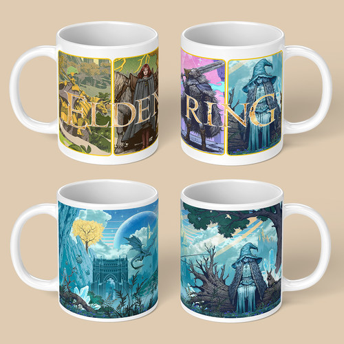 艾尔登法环周边马克杯Ranni菈妮杯子老头环Elden Ring陶瓷杯