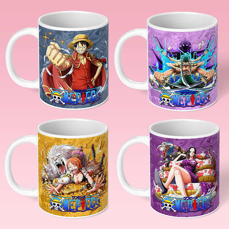 海贼王ONE PIECE周边马克杯路飞水杯陶瓷杯子家用娜美佐罗乌索普