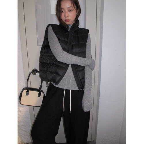 超轻排骨保暖90白鸭短款绒羽绒服