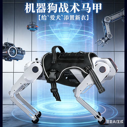 宇树机器狗go2战术背心科技感公司表演年会舞台表演新款宠物功能