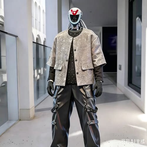 宇树人形机器人R1A服装RI科技感套装宇树G1套装衣服跳舞演出亮片