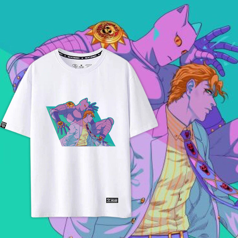 jojo吉良吉影杀手皇后killer queen二次元动漫短袖t恤男女上衣yw