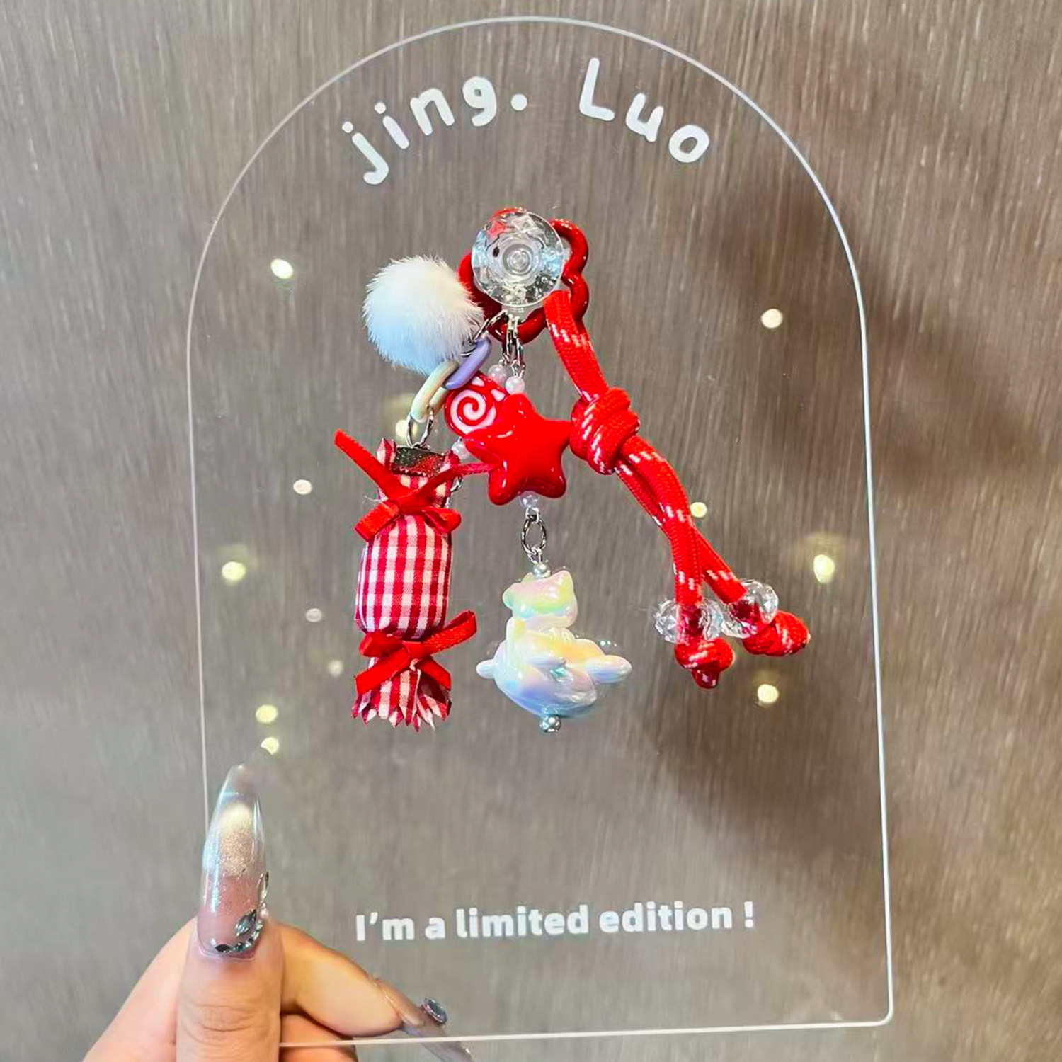 汽车钥匙扣星星糖果挂件电镀飞机kitty配饰挂链包包挂饰女25新款