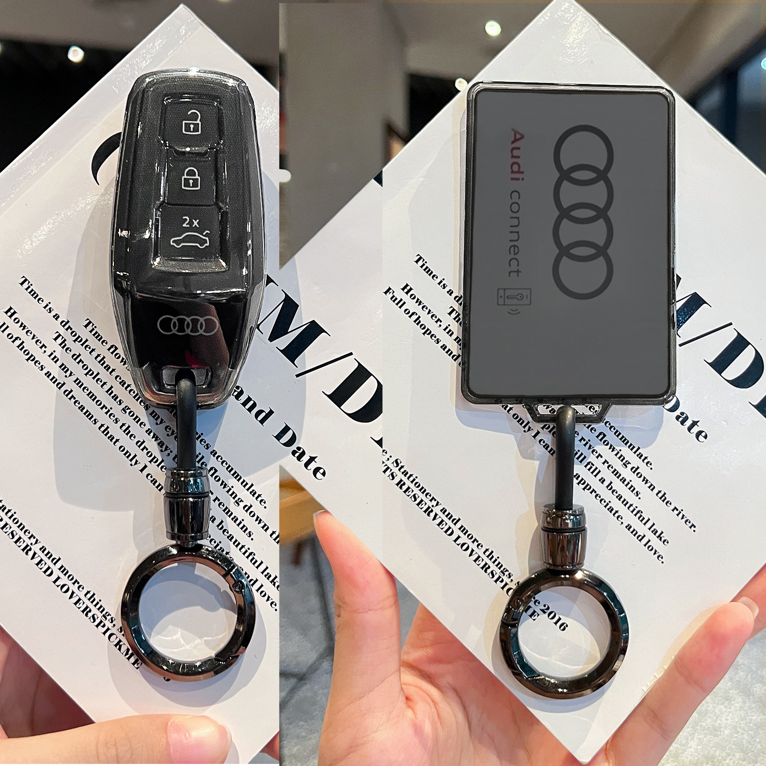 适用上汽奥迪a5l钥匙套一汽A6Letron专用Q6Letron壳扣2025/26新款图片