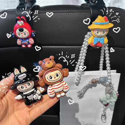 拉布布车载挂钩后排座位椅背座椅后背垃圾袋包包车内车用汽车挂钩