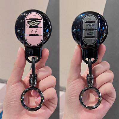 适用宝马mini钥匙套cooper迷你电动专用countryman壳clubman女扣