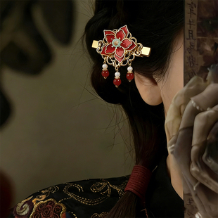 2026新款 出游蝴蝶头花古风发饰品 儿童汉服发夹中国风女童夹子春季