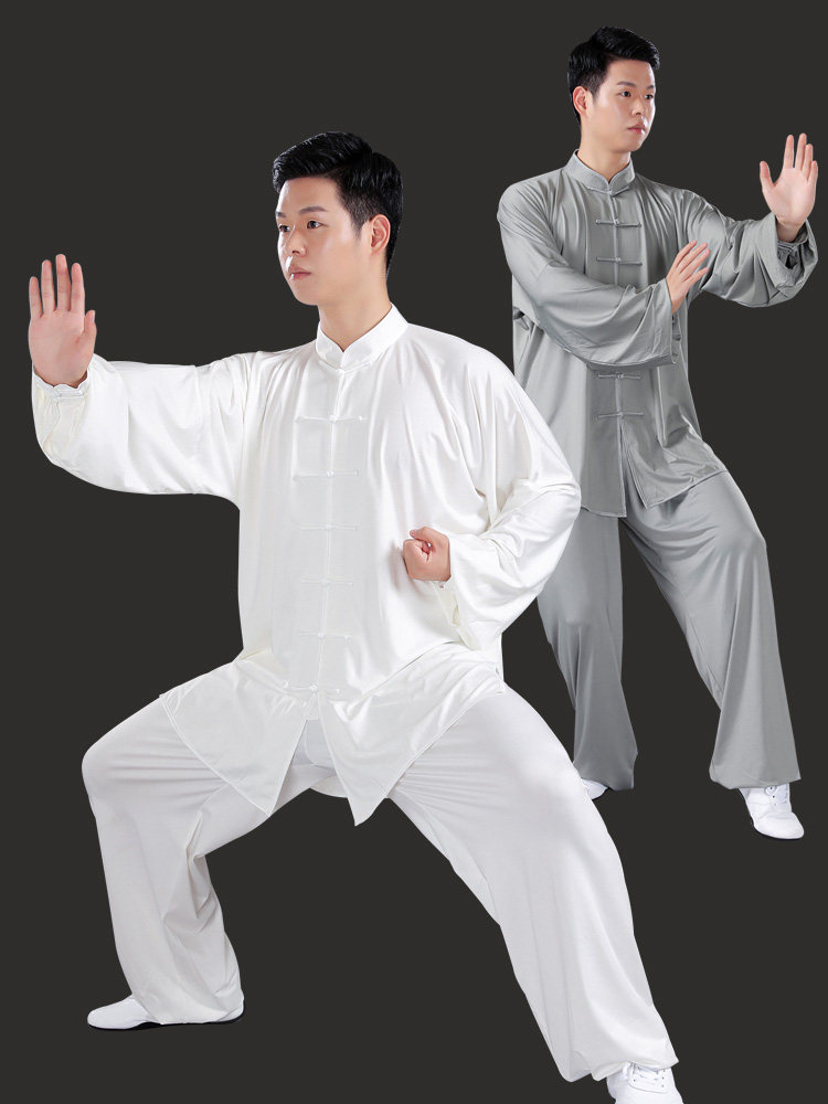 太极服男款秋冬女款秋款太极拳练功服男装太极服装男2023新款套装