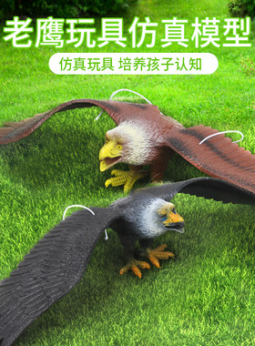 塑胶老鹰模型挂绳捏捏叫老鹰