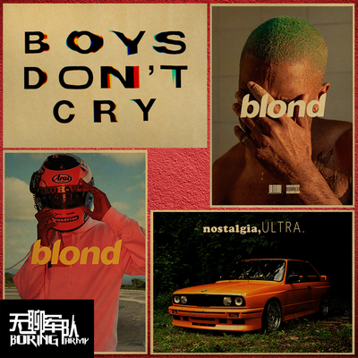 frank ocean 说唱牛皮纸海报装饰画相框 frankocean