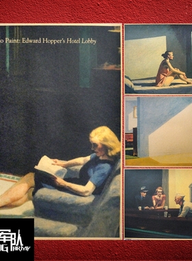 爱德华霍普 Edward Hopper风景名画画家牛皮纸海报酒吧客厅装饰画