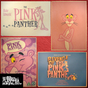 粉红豹The Pink Panther卡通动漫牛皮纸海报装饰画酒吧照片相框墙