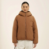 25冬季 O899 商场同步 90白鸭绒加绒加厚保暖防风连帽羽绒服女