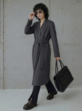 N2399~【商场同步】25冬89.7绵羊毛+10.3牦牛绒收腰显瘦双面呢女