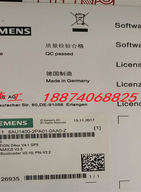 西门子卡6AU1400-2PA01-0AA0-Z(M42/43/44/F01/02/03/04/05/06）