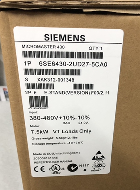 6SE6420/6430/6440-2UD17/27/31/35/23-0/5/8AA/CA/FB/BA/DA0/1