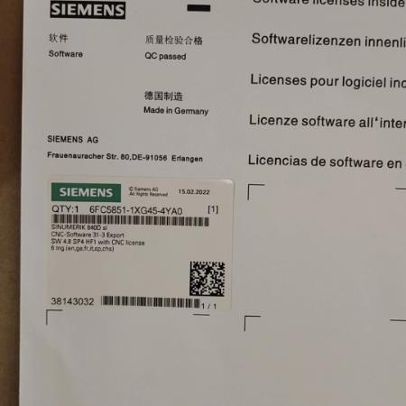 全新原装现货西门子内存卡6FC5851-1XG45-4YA0