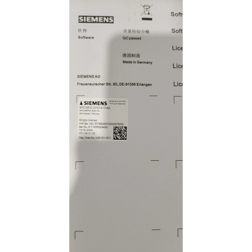 全新原装西门子802D SL数控软件内存卡6FC5810-3YG14-1YA0