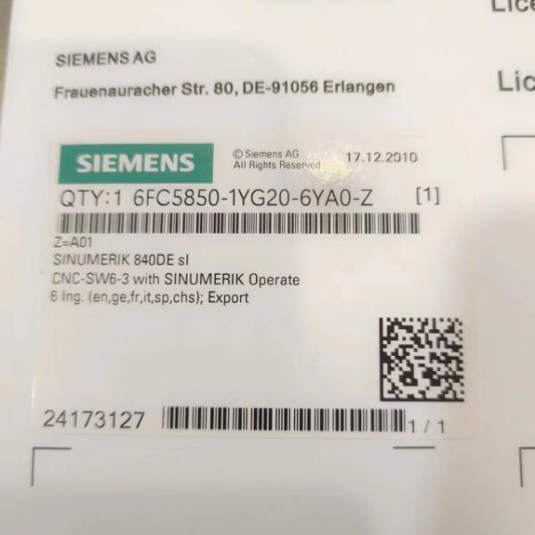 全新原装现货西门子内存卡6FC5850-1YG20-4YA0