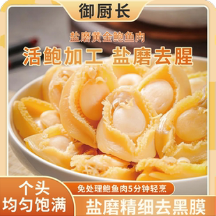 盐磨黄金肉鲍鱼肉500g 鲜冻去壳去内脏 15头20头60头多个规格